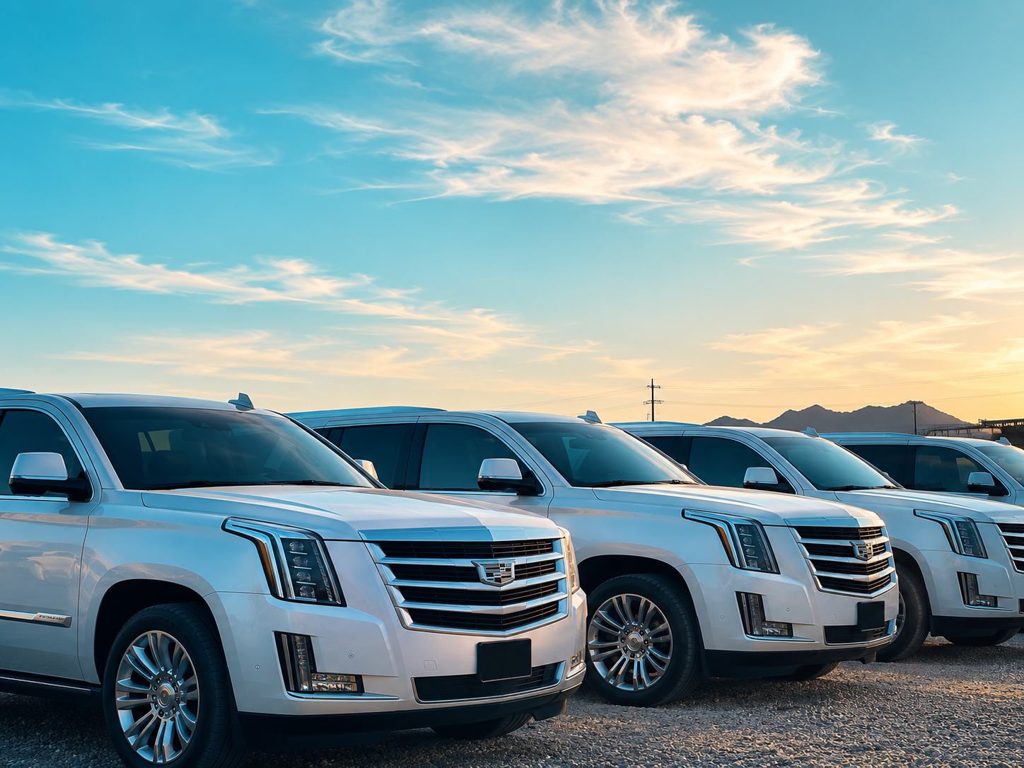 Cadillac Escalade used for private transfers in Los Cabos