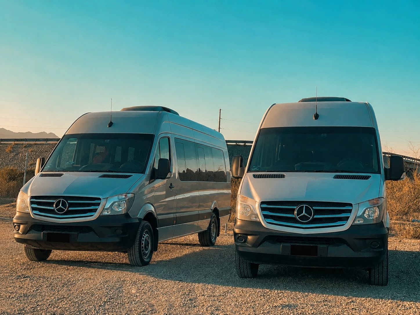 Mercedes-Benz Sprinter van for group transfers in Los Cabos